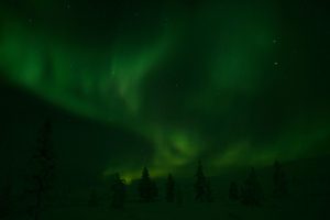 Polarlichter im Urho-Kekkonen-Nationalpark