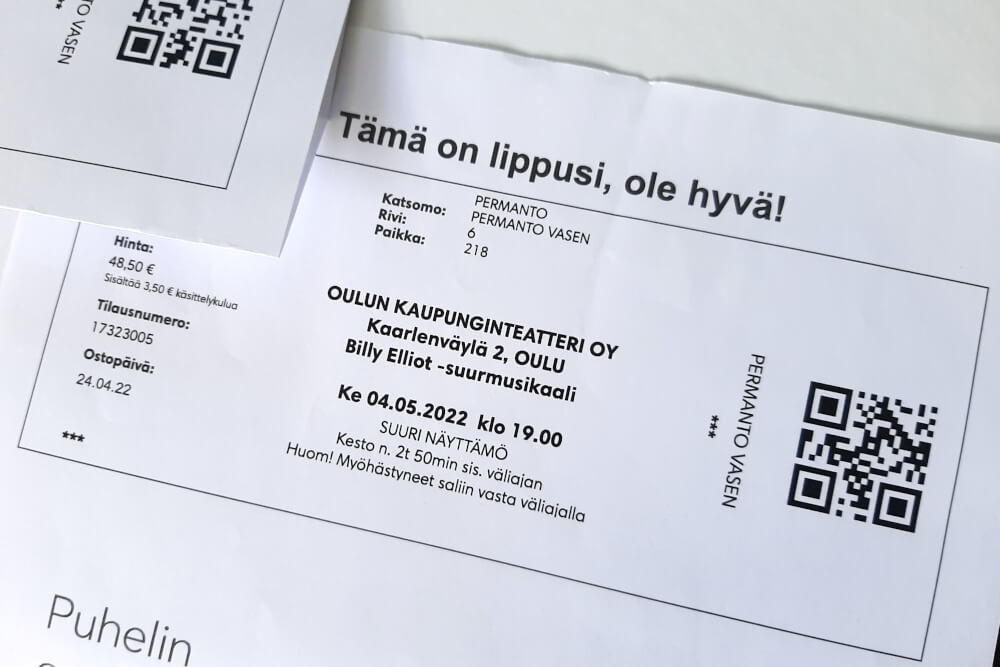 Eintrittskarten für das Musical Billy Elliot in Oulu