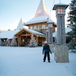 Weihnachtsmanndorf bei Rovaniemi im Winter