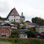 Blick auf Porvoo, Finnland