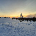 Wanderung auf den Kiilopää in finnisch Lappland im Januar