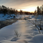 Jäniskoski am Juutuan polku in Inari