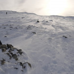 Wanderung auf den Saana-Fjell in Kilpisjärvi im Winter